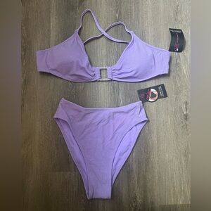 No Boundaries Purple 2 piece bikini. Bottoms are size small and top is a large.